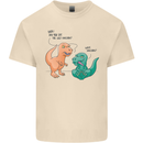 T-Rex Eating the Last Unicorn Funny Dinosaur Mens Cotton T-Shirt Tee Top Natural
