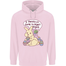 T-Rex Egg Hunt Mens 80% Cotton Hoodie Light Pink