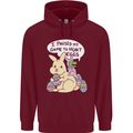 T-Rex Egg Hunt Mens 80% Cotton Hoodie Maroon