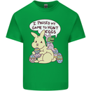 T-Rex Egg Hunt Mens Cotton T-Shirt Tee Top Irish Green
