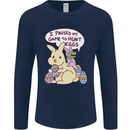 T-Rex Egg Hunt Mens Long Sleeve T-Shirt Navy Blue