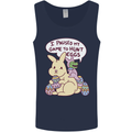 T-Rex Egg Hunt Mens Vest Tank Top Navy Blue