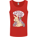 T-Rex Egg Hunt Mens Vest Tank Top Red