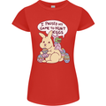 T-Rex Egg Hunt Womens Petite Cut T-Shirt Red