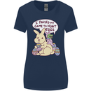 T-Rex Egg Hunt Womens Wider Cut T-Shirt Navy Blue