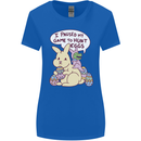 T-Rex Egg Hunt Womens Wider Cut T-Shirt Royal Blue