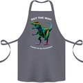 T-Rex Going to School Funny Dinosaur Cotton Apron 100% Organic Steel