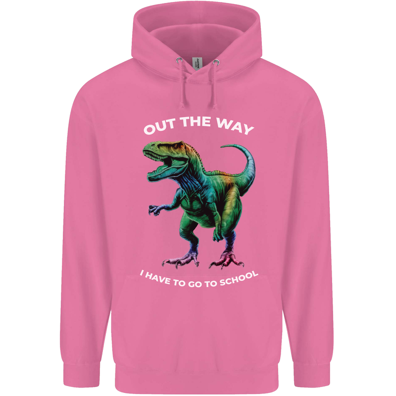 T-Rex Going to School Funny Dinosaur Mens 80% Cotton Hoodie Azelea