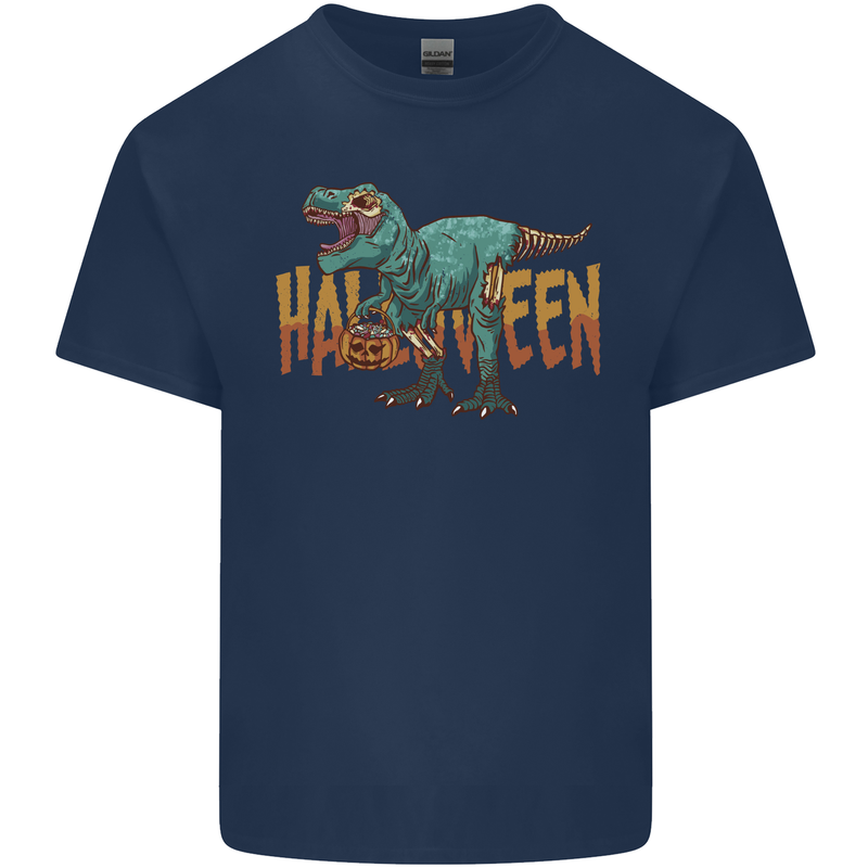 T-Rex Halloween Dinosaur Kids T-Shirt Childrens Navy Blue