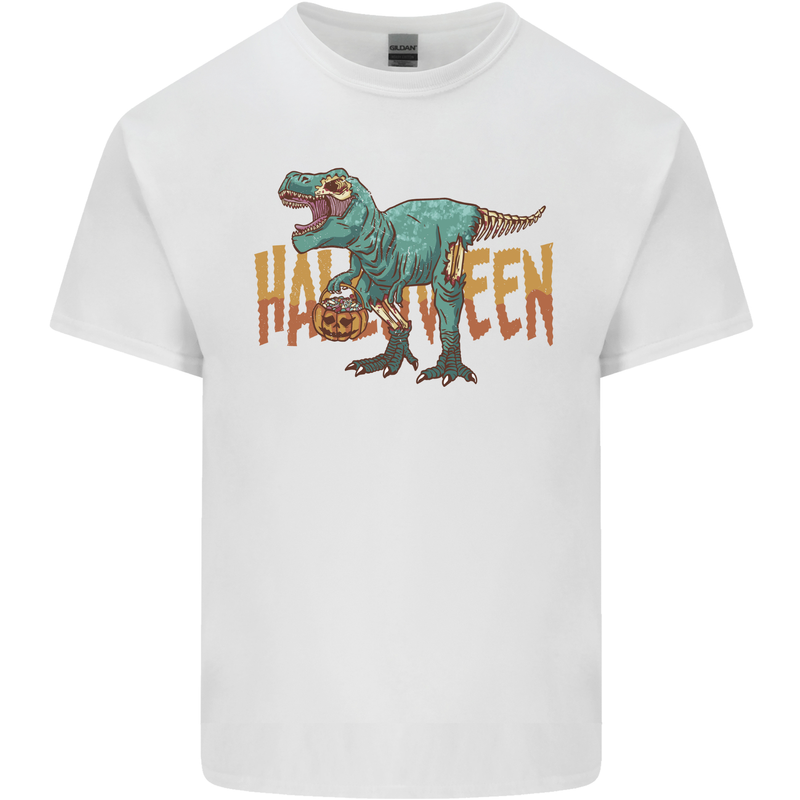 T-Rex Halloween Dinosaur Kids T-Shirt Childrens White