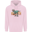 T-Rex Halloween Dinosaur Mens 80% Cotton Hoodie Light Pink