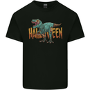 T-Rex Halloween Dinosaur Mens Cotton T-Shirt Tee Top Black