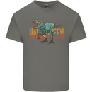 T-Rex Halloween Dinosaur Mens Cotton T-Shirt Tee Top Charcoal