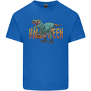 T-Rex Halloween Dinosaur Mens Cotton T-Shirt Tee Top Royal Blue