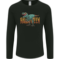 T-Rex Halloween Dinosaur Mens Long Sleeve T-Shirt Black