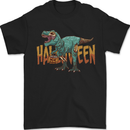 T-Rex Halloween Dinosaur Mens T-Shirt 100% Cotton Black