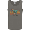 T-Rex Halloween Dinosaur Mens Vest Tank Top Charcoal