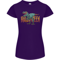 T-Rex Halloween Dinosaur Womens Petite Cut T-Shirt Purple