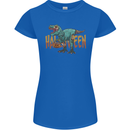 T-Rex Halloween Dinosaur Womens Petite Cut T-Shirt Royal Blue