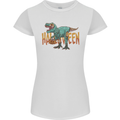 T-Rex Halloween Dinosaur Womens Petite Cut T-Shirt White