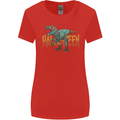 T-Rex Halloween Dinosaur Womens Wider Cut T-Shirt Red