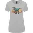 T-Rex Halloween Dinosaur Womens Wider Cut T-Shirt Sports Grey