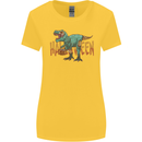 T-Rex Halloween Dinosaur Womens Wider Cut T-Shirt Yellow