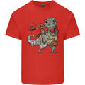 T-Rex Halloween Pumpkin Kids T-Shirt Childrens Red