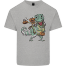 T-Rex Halloween Pumpkin Kids T-Shirt Childrens Sports Grey