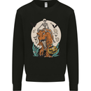T-Rex Halloween Skeleton Dinosaur Kids Sweatshirt Jumper Black