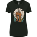 T-Rex Halloween Skeleton Dinosaur Womens Wider Cut T-Shirt Black