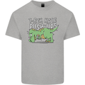 T-Rex Hates Pushups Dinosaur Funny Kids T-Shirt Childrens Sports Grey