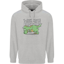 T-Rex Hates Pushups Dinosaur Funny Mens 80% Cotton Hoodie Sports Grey
