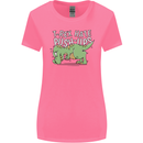 T-Rex Hates Pushups Dinosaur Funny Womens Wider Cut T-Shirt Azalea