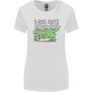 T-Rex Hates Pushups Dinosaur Funny Womens Wider Cut T-Shirt White
