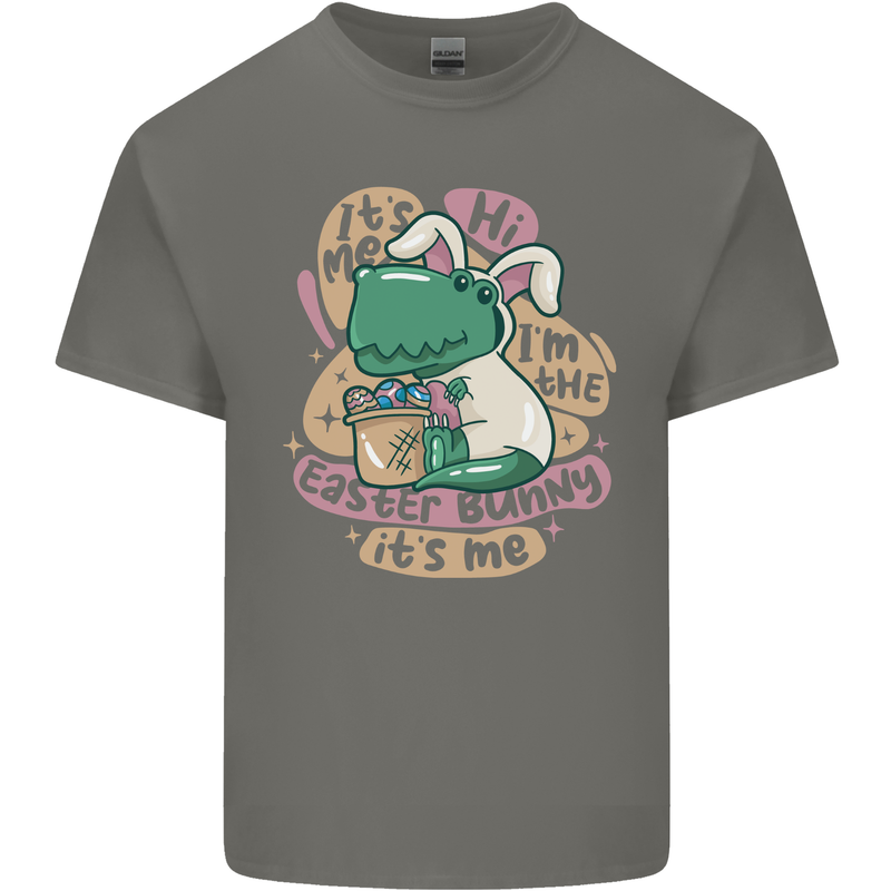 T-Rex I'm the Easter Bunny Funny Dinosaur Kids T-Shirt Childrens Charcoal