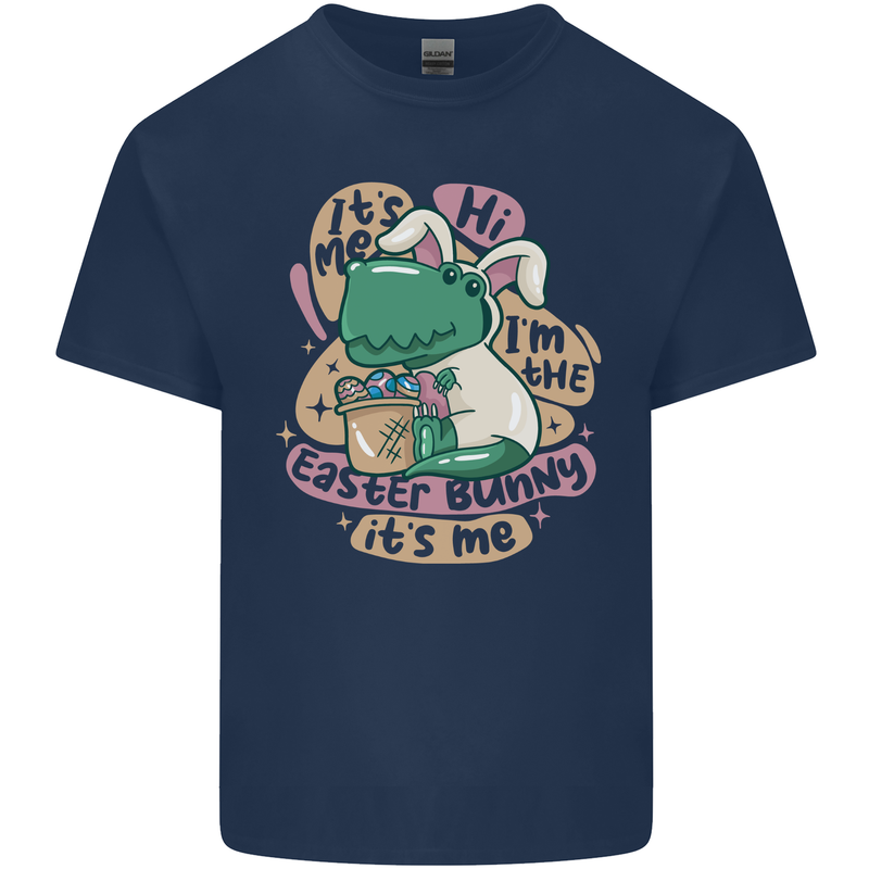 T-Rex I'm the Easter Bunny Funny Dinosaur Kids T-Shirt Childrens Navy Blue