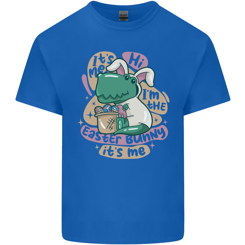 T-Rex I'm the Easter Bunny Funny Dinosaur Kids T-Shirt Childrens Royal Blue