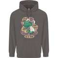 T-Rex I'm the Easter Bunny Funny Dinosaur Mens 80% Cotton Hoodie Charcoal