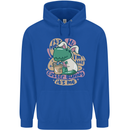 T-Rex I'm the Easter Bunny Funny Dinosaur Mens 80% Cotton Hoodie Royal Blue