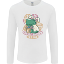 T-Rex I'm the Easter Bunny Funny Dinosaur Mens Long Sleeve T-Shirt White