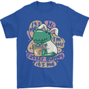 T-Rex I'm the Easter Bunny Funny Dinosaur Mens T-Shirt 100% Cotton Royal Blue