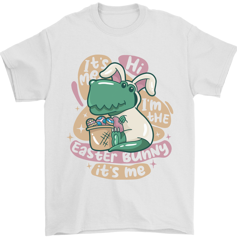 T-Rex I'm the Easter Bunny Funny Dinosaur Mens T-Shirt 100% Cotton White