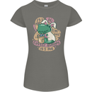 T-Rex I'm the Easter Bunny Funny Dinosaur Womens Petite Cut T-Shirt Charcoal