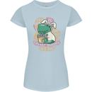 T-Rex I'm the Easter Bunny Funny Dinosaur Womens Petite Cut T-Shirt Light Blue