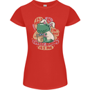T-Rex I'm the Easter Bunny Funny Dinosaur Womens Petite Cut T-Shirt Red