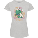 T-Rex I'm the Easter Bunny Funny Dinosaur Womens Petite Cut T-Shirt Sports Grey