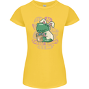 T-Rex I'm the Easter Bunny Funny Dinosaur Womens Petite Cut T-Shirt Yellow