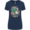 T-Rex I'm the Easter Bunny Funny Dinosaur Womens Wider Cut T-Shirt Navy Blue
