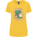 T-Rex I'm the Easter Bunny Funny Dinosaur Womens Wider Cut T-Shirt Yellow
